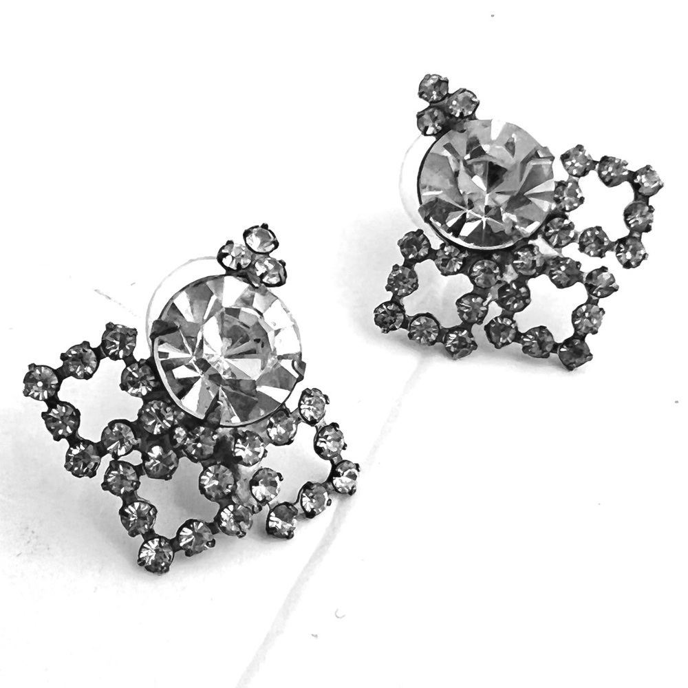 Vintage Rhinestone Post Earrings